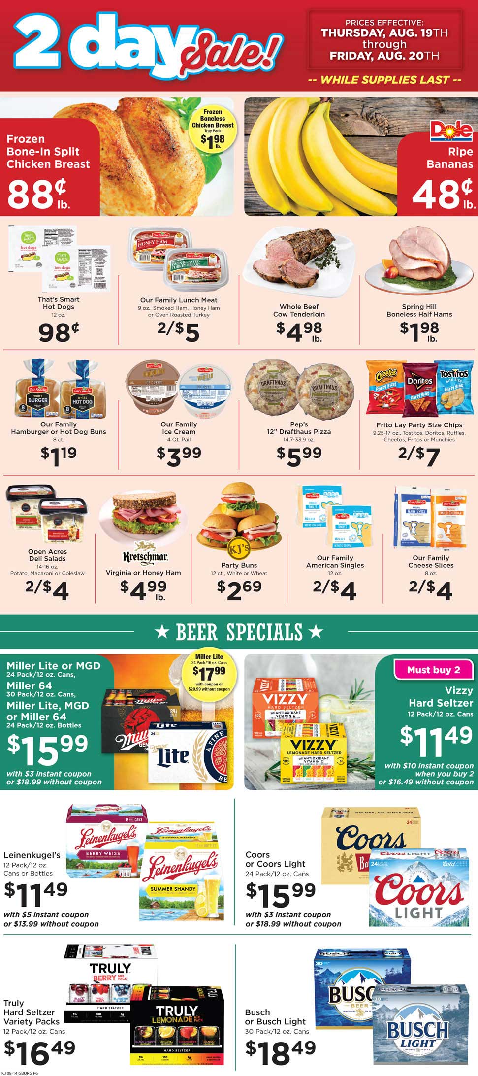 KJ's Fresh Market Grantsburg Weekly Ad