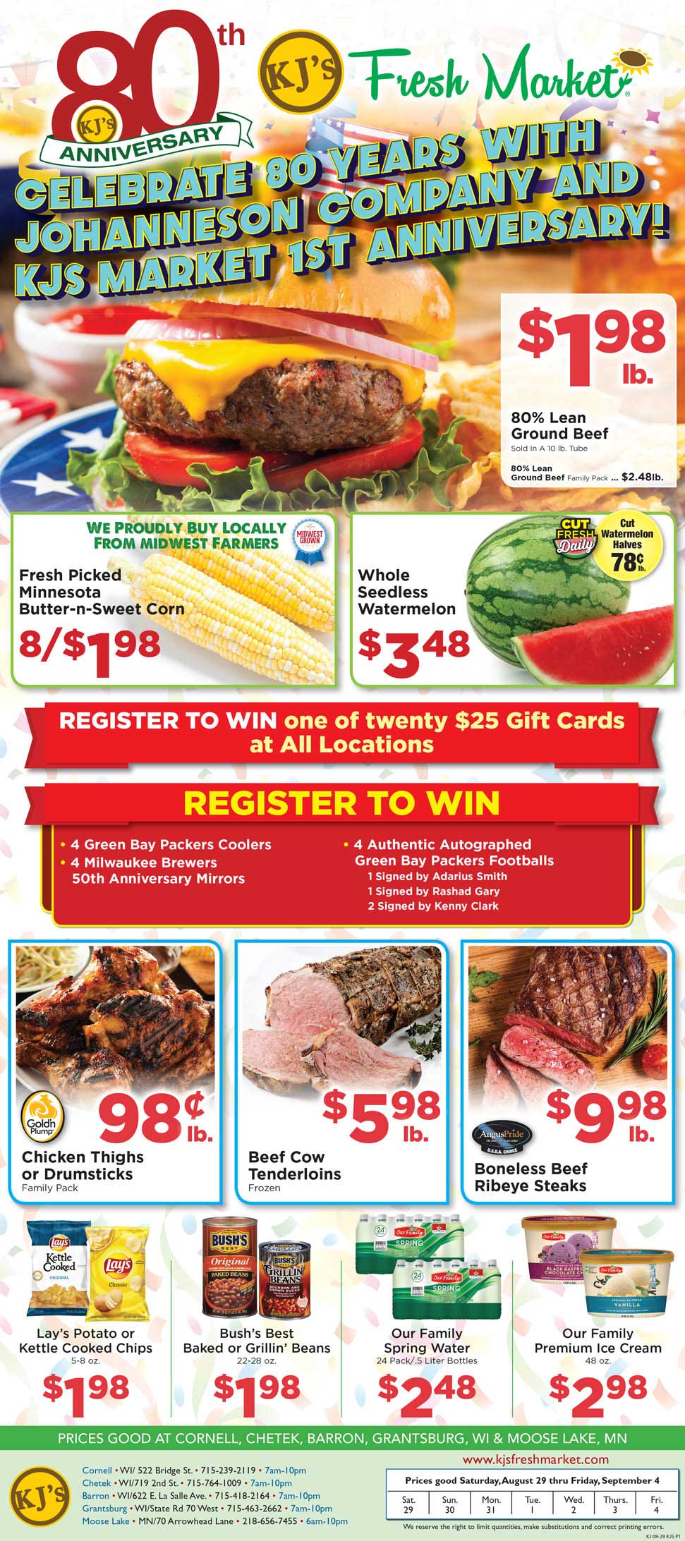 KJ's Fresh Market Grantsburg Weekly Ad