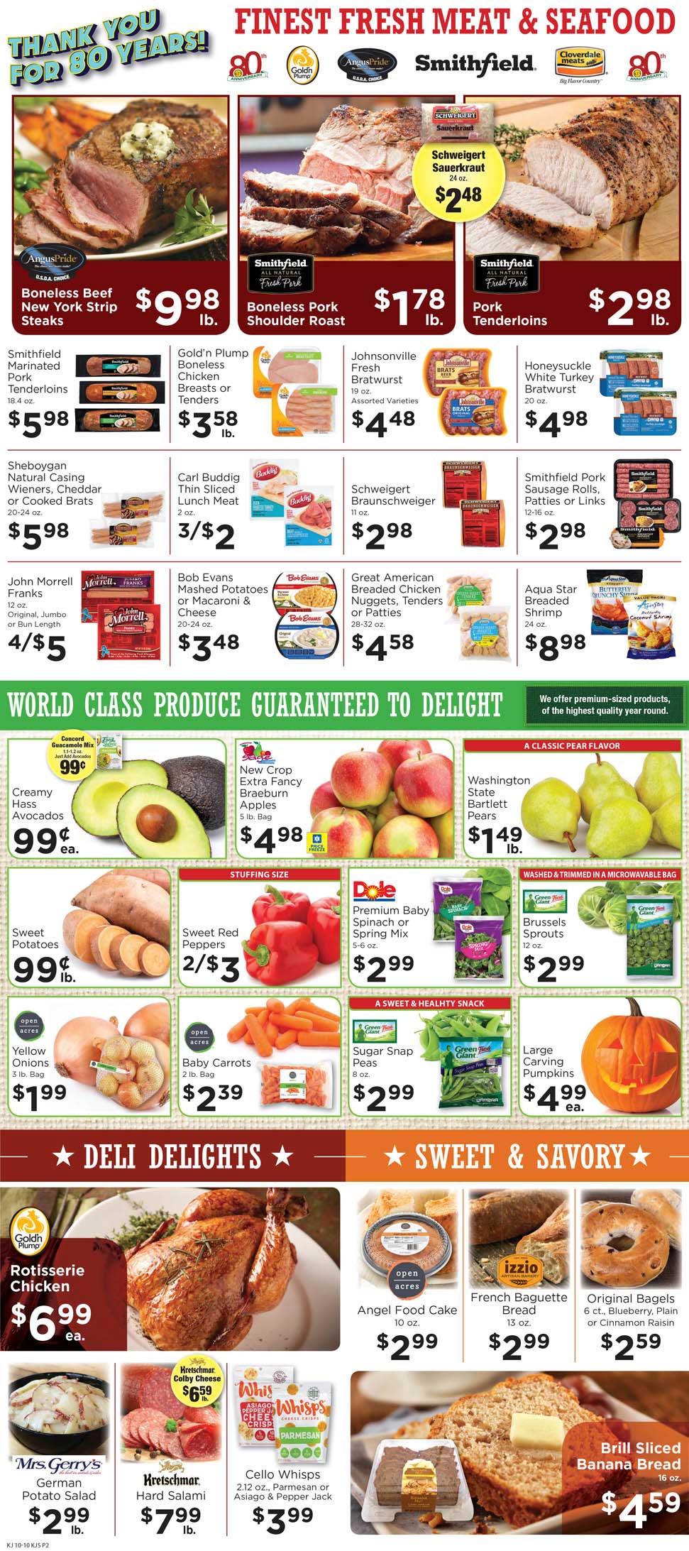 KJ's Fresh Market Cornell Weekly Ad