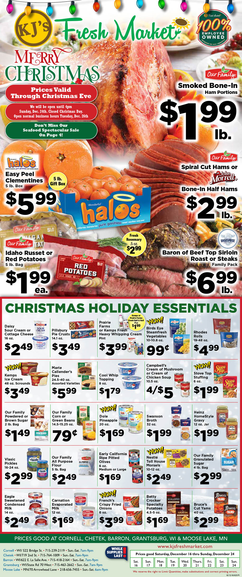 KJ's Fresh Market Moose Lake Weekly Ad