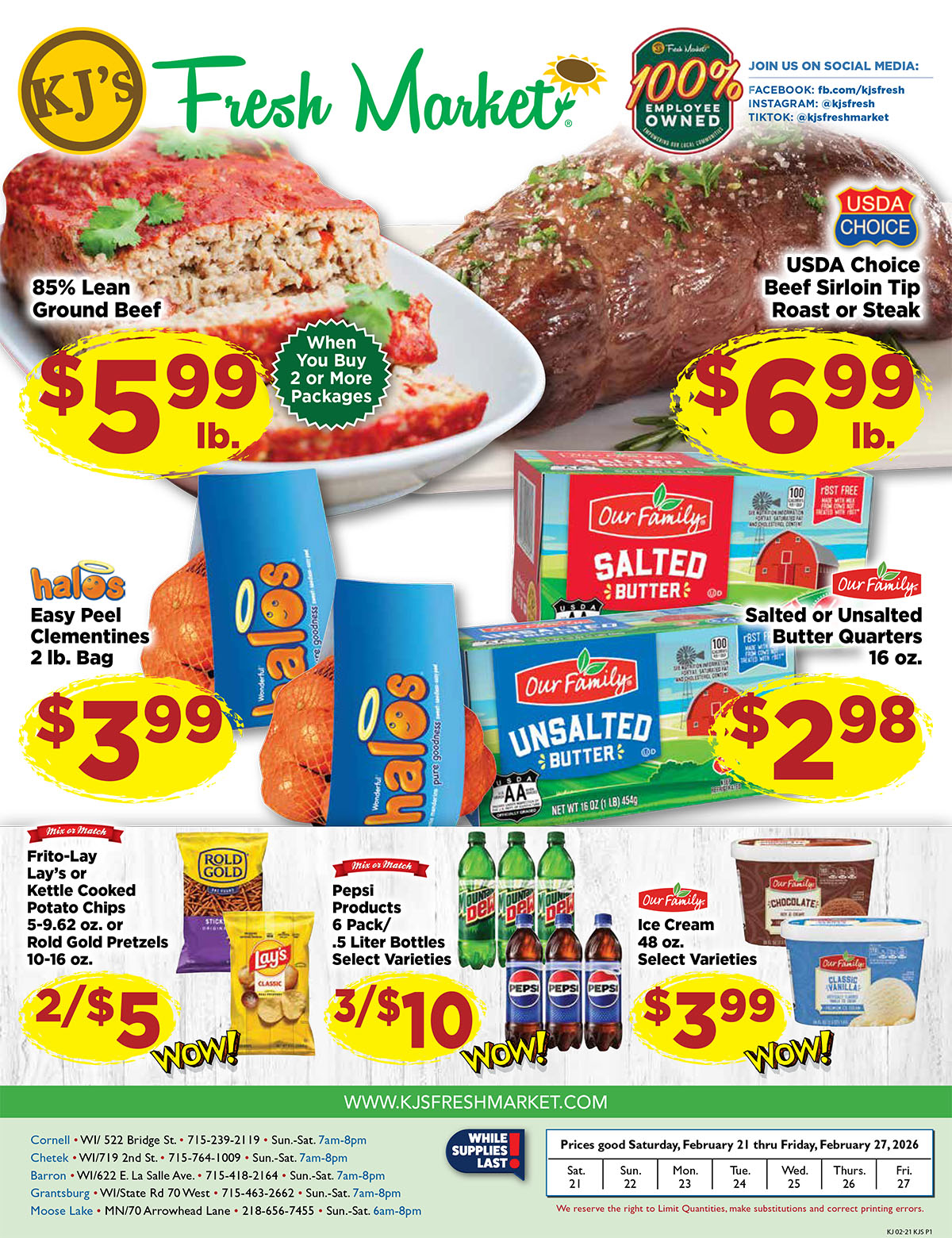 Weekly Ad Page 1