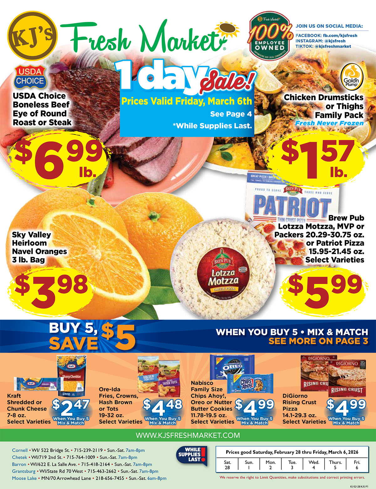 Weekly Ad Page 1