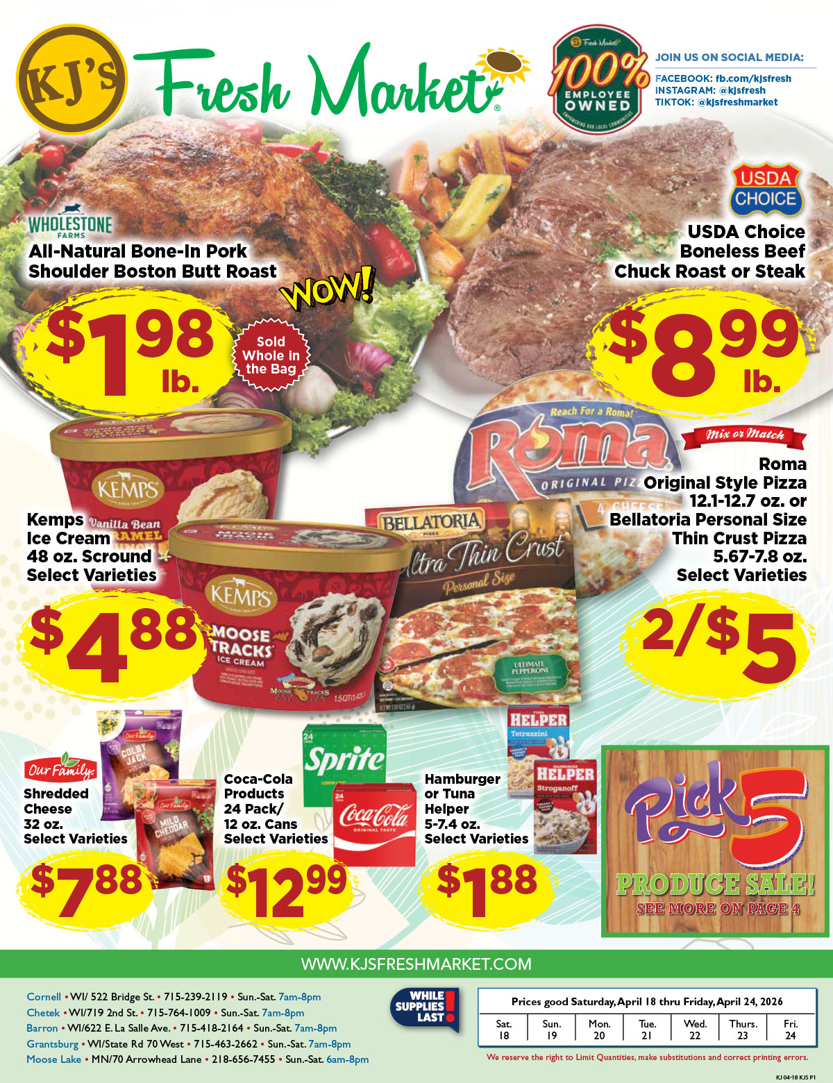 Weekly Ad Page 1