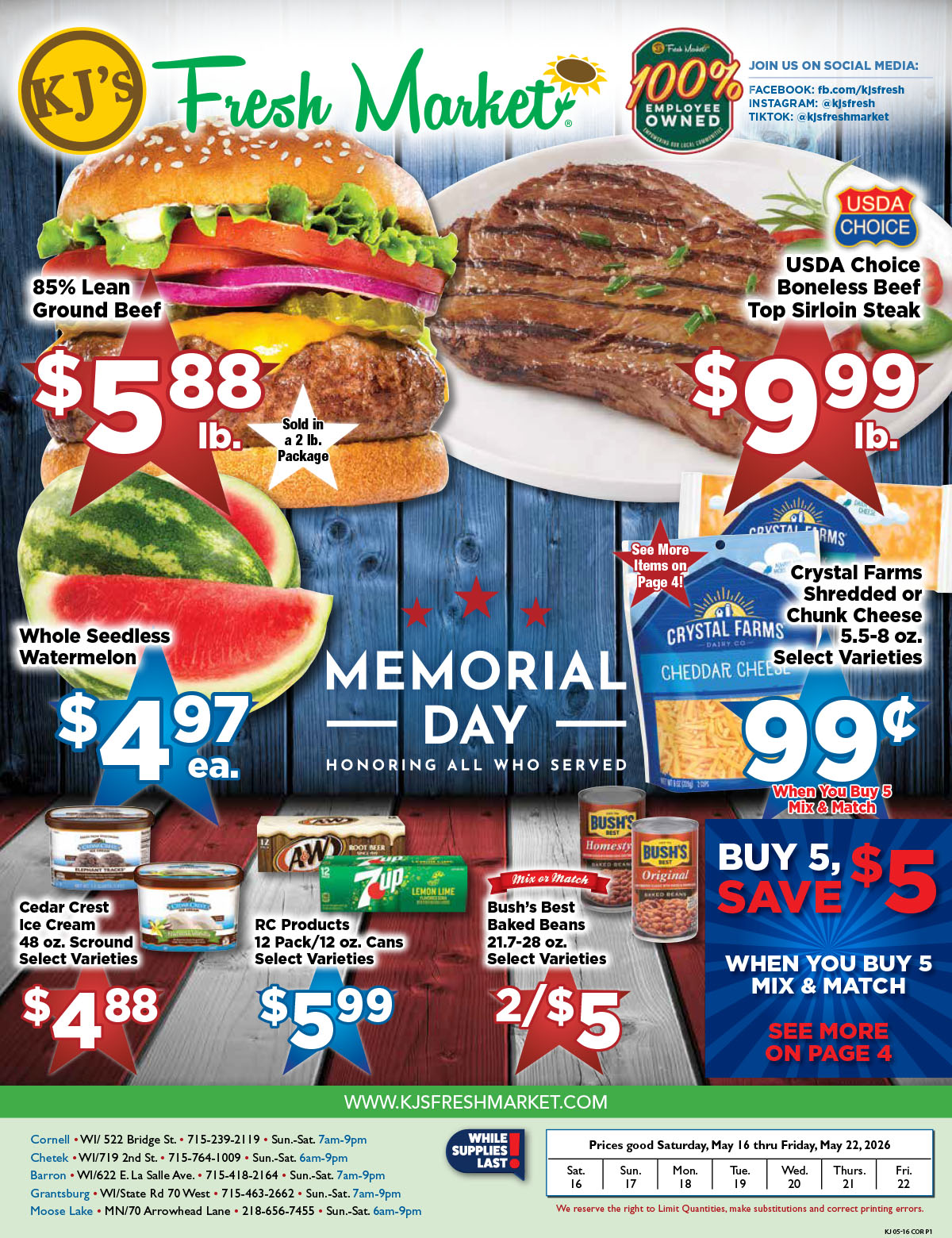 Weekly Ad Page 1