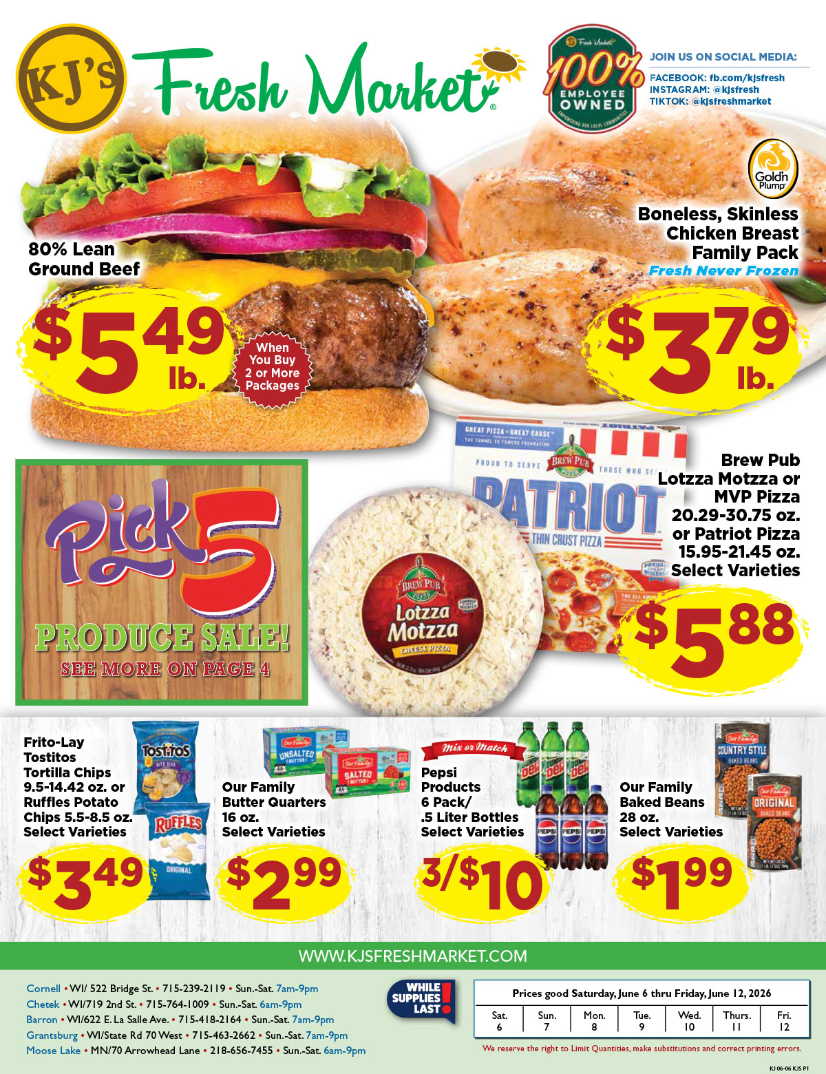 Weekly Ad Page 1