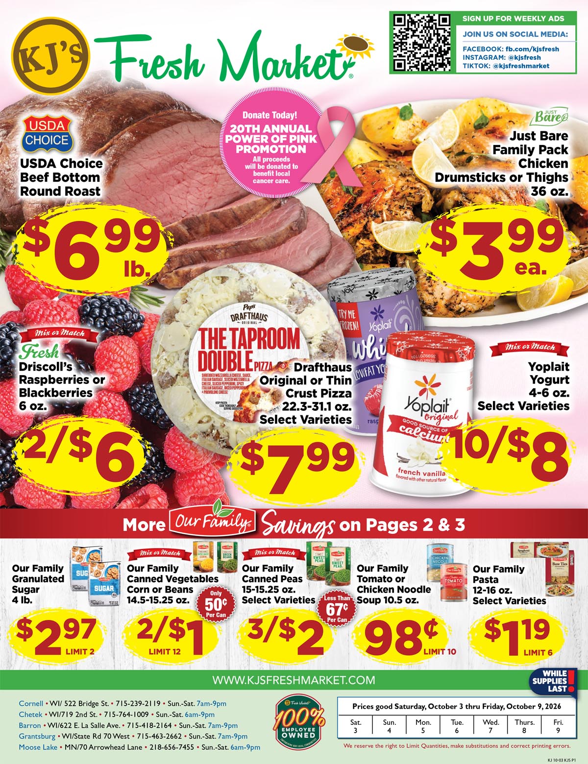 Weekly Ad Page 1