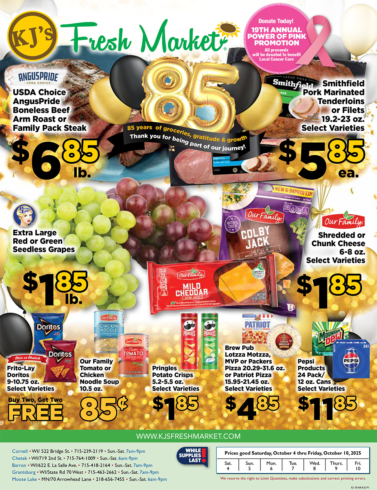 Weekly Ad Page 1