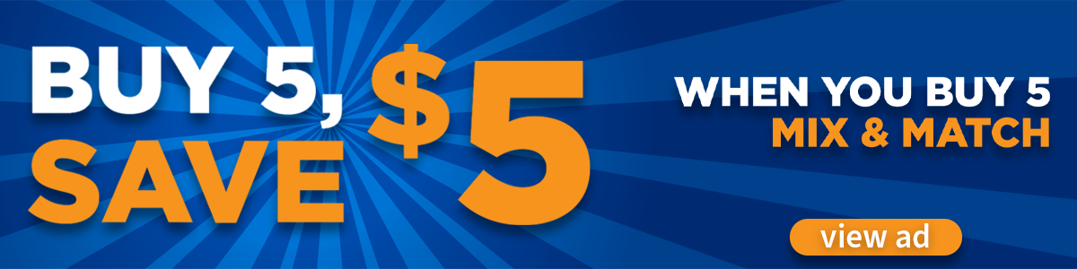 Buy 5 Save $5 Sale
