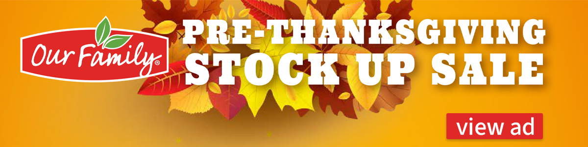 Thanksgiving Stock Up Sale